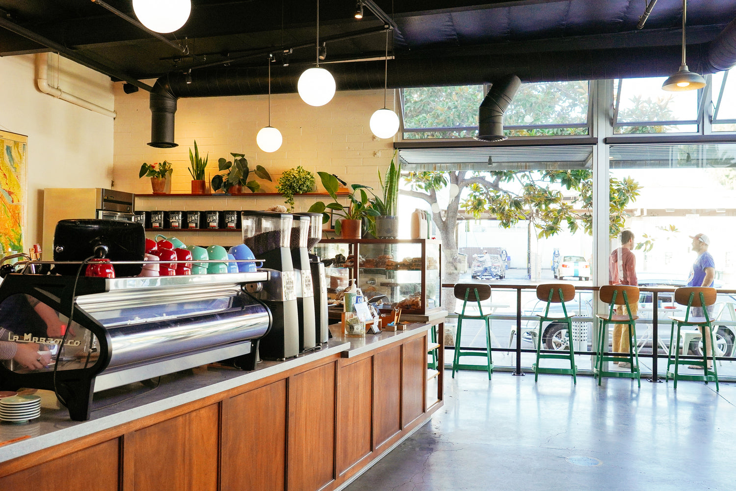 Front counter at Dune coffee Anacapa location in Santa Barbara, California