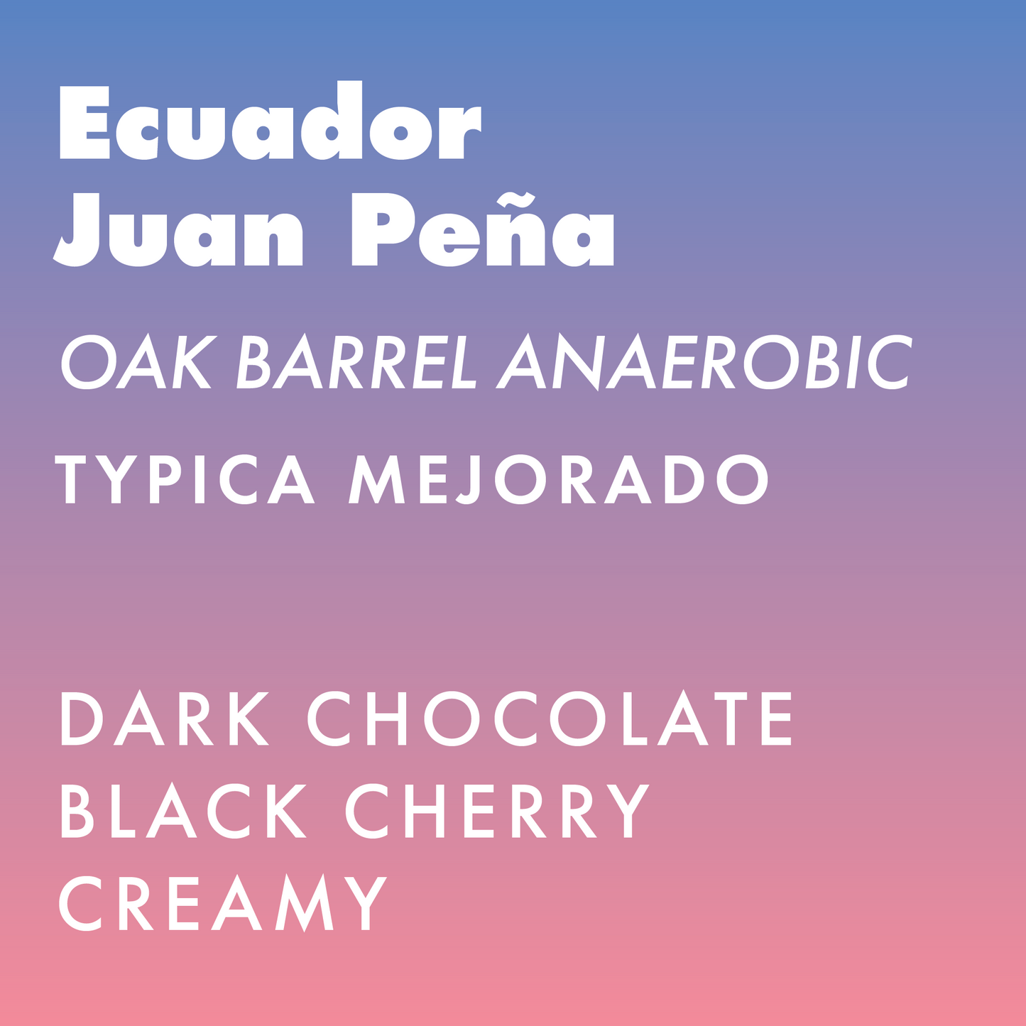 Ecuador Hacienda La Papaya - Oak Barrel Anaerobic