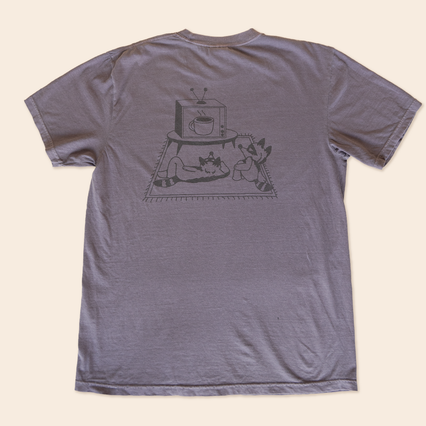 Breakfast Cartoons Tee (Purple)